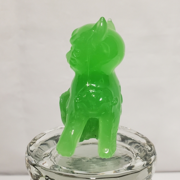 Franklin Mint Green Cat Figurine - Picture 5 of 10